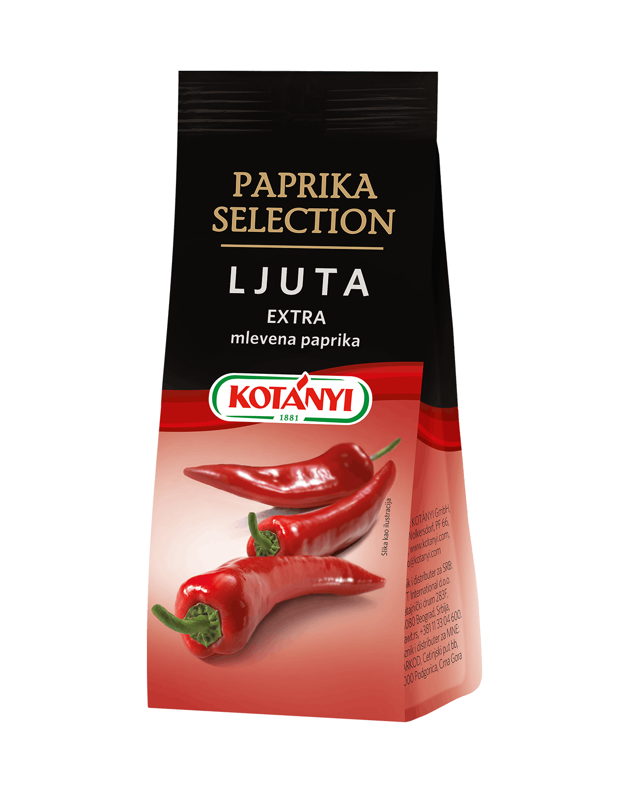 094012 Kotanyi Paprika Selection Ljuta B2c Stabilo Bag