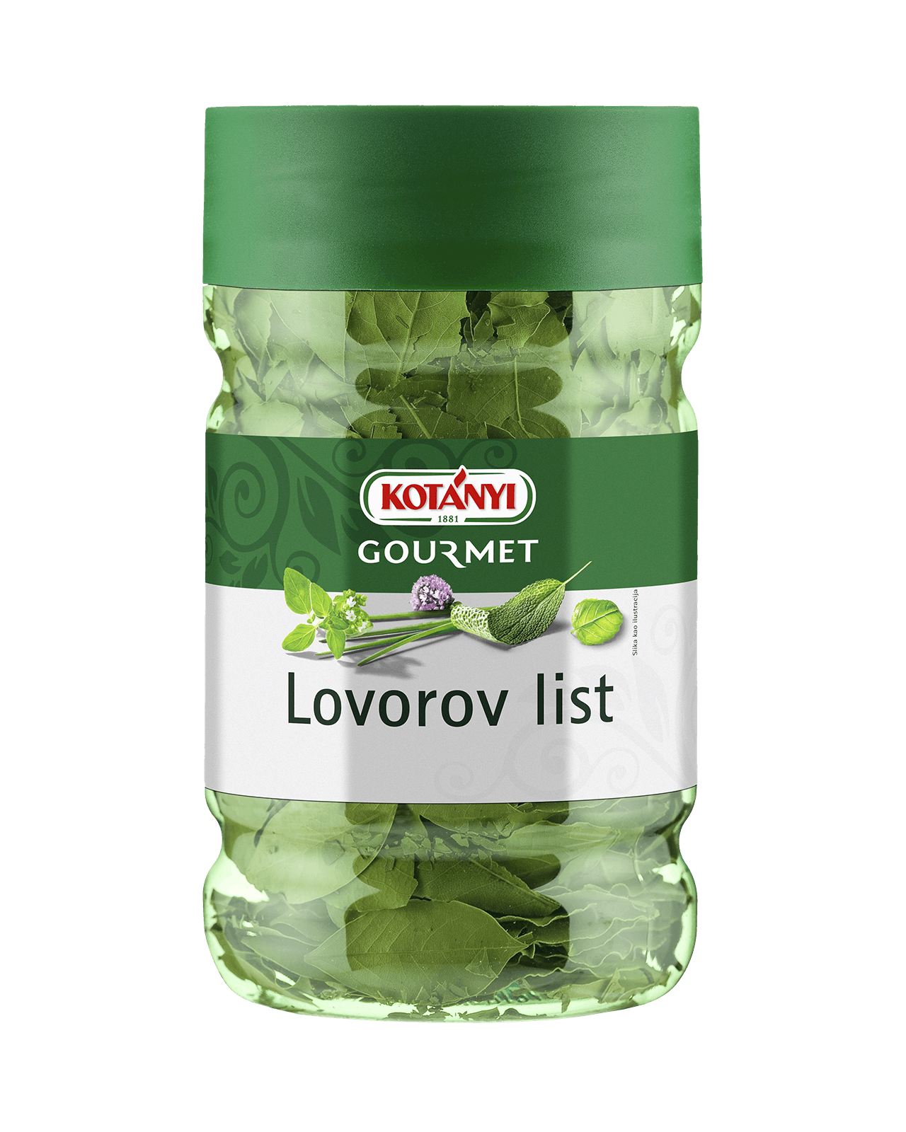 244612 Kotanyi Lovorov List B2b Jar 1200ccm