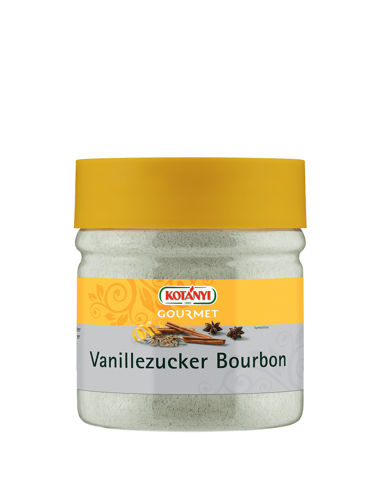 733301 Kotanyi Bourbon Vanila Sugar B2b Jar 400ccm