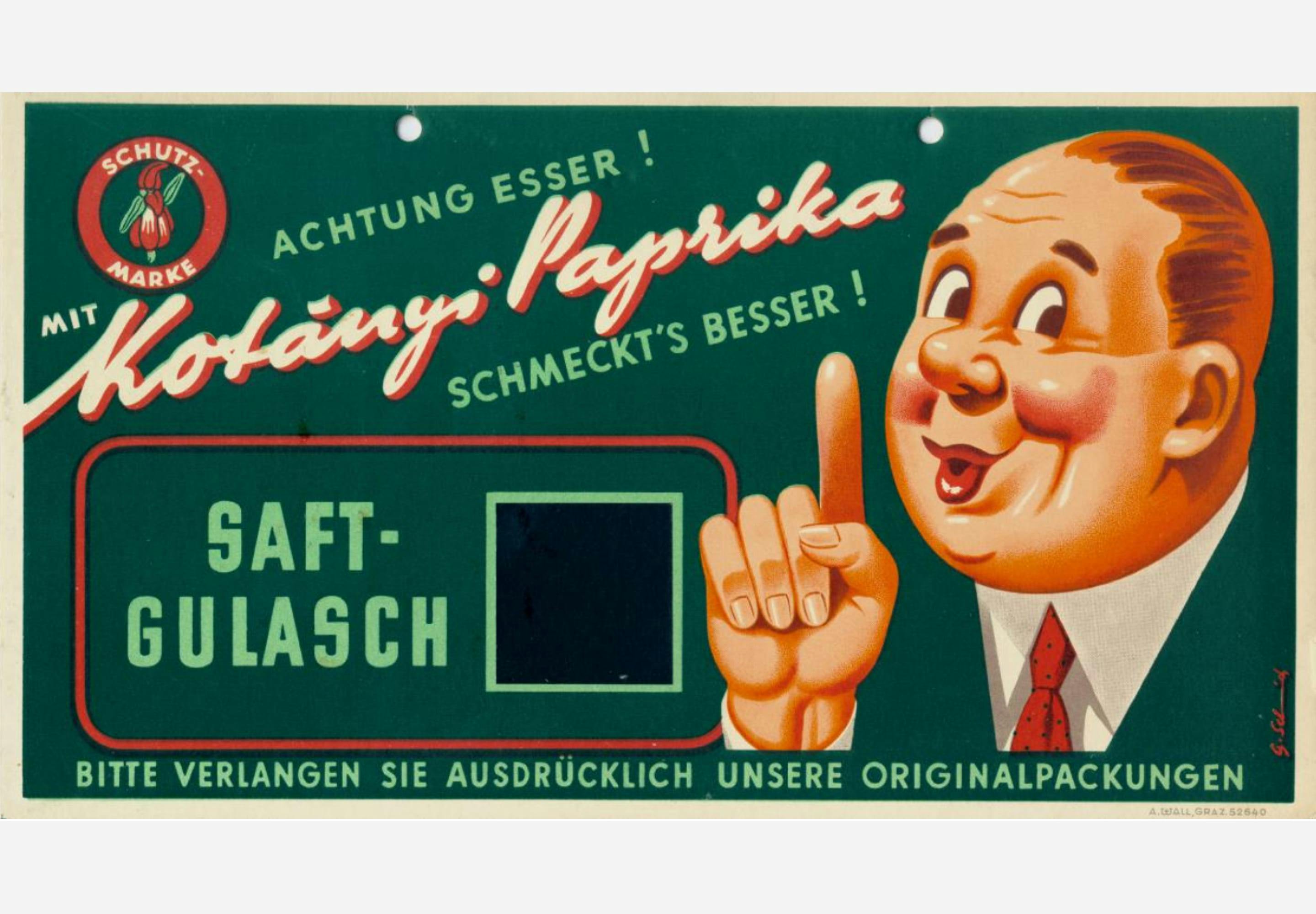Kotányi reklamni znak iz 50-ih godina XX veka.