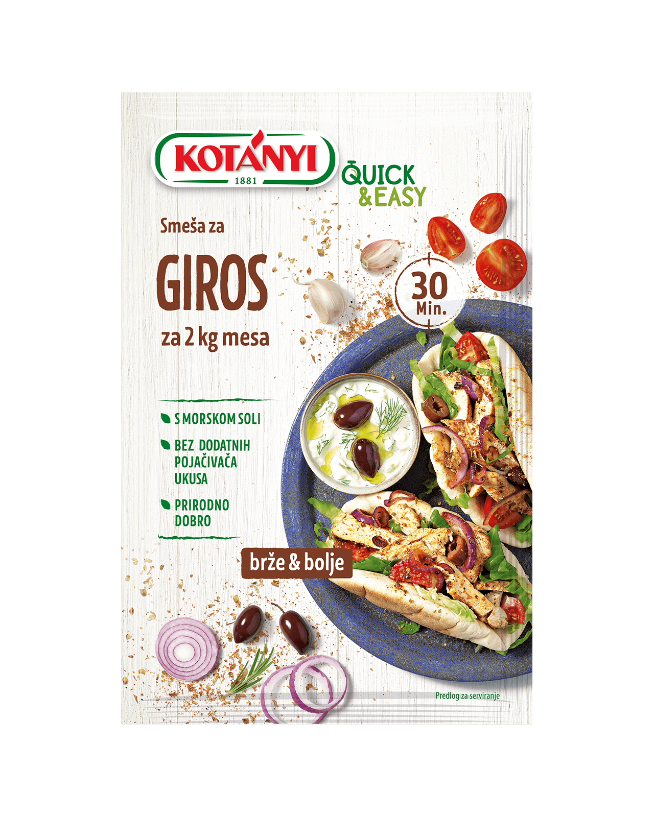 9001414037409 374012 Kotanyi Quick Easy Gyros Rs Pouch Vs