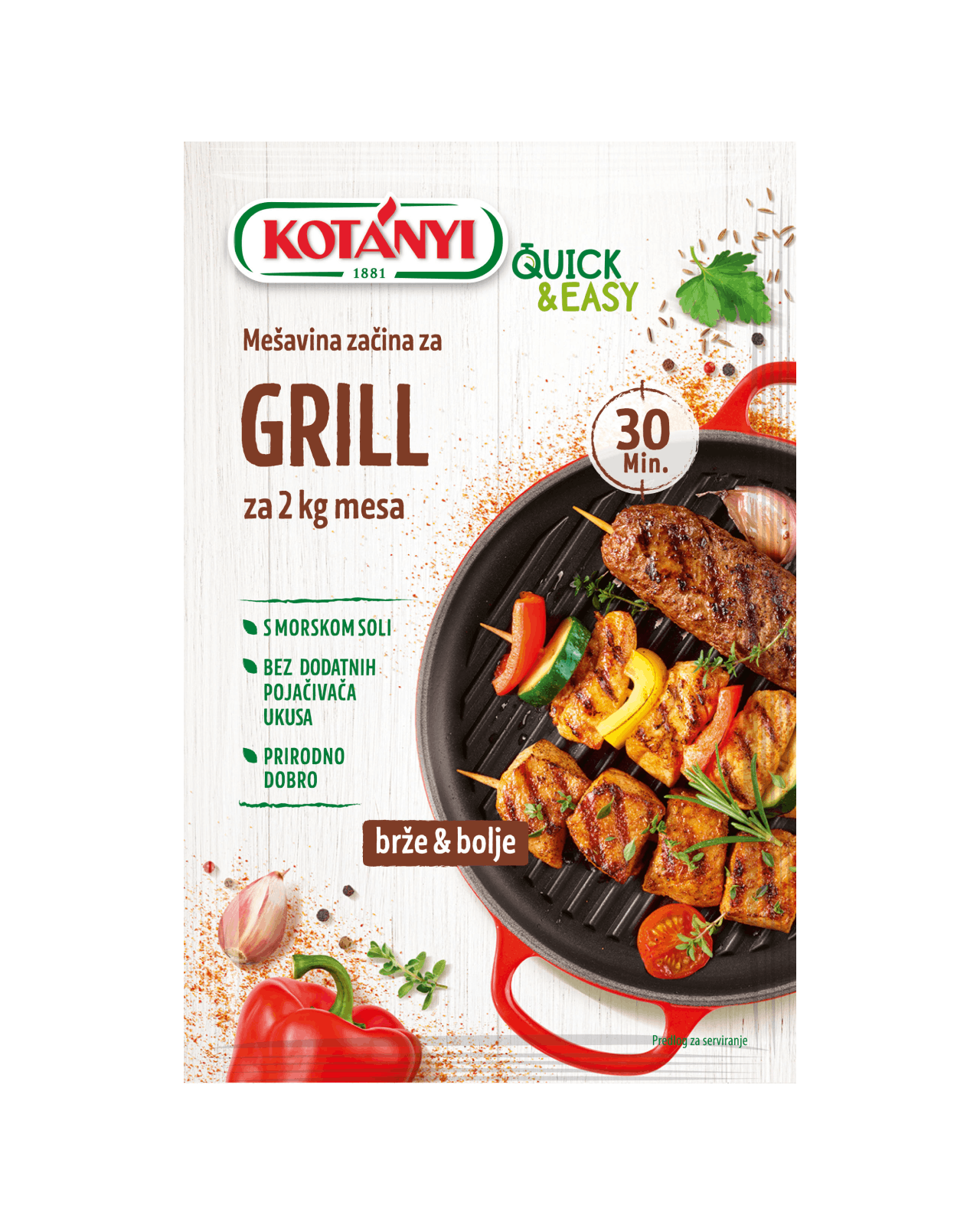 9001414437223 372212 Quickeasy Mesavina Zacina Za Grill Rs Pouch Vs
